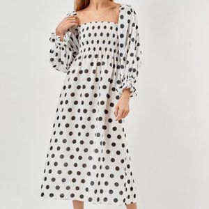 In Search Of: sleeper polka dot dress